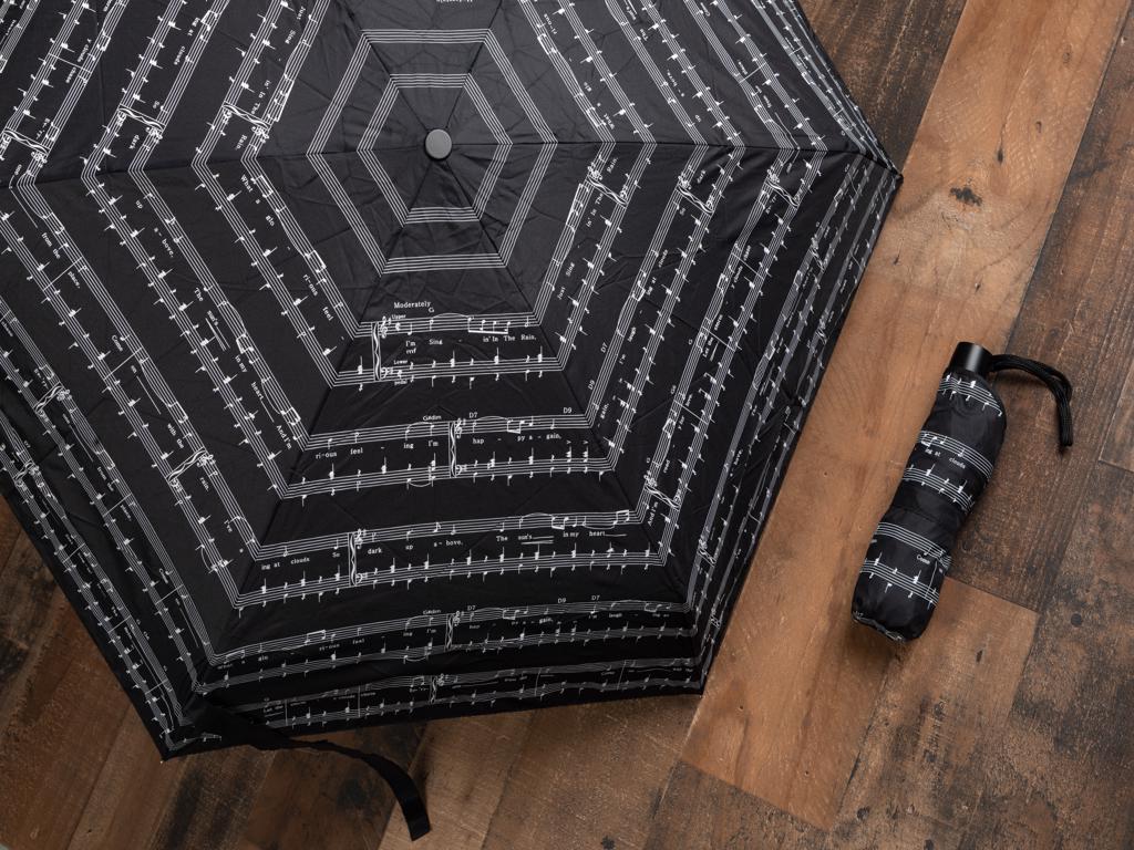 A walk in a rain becomes delightful with the black and white 9 inch mini automatic open and shut push button 32 inch umbrella with open width. Velcro closing cover included.