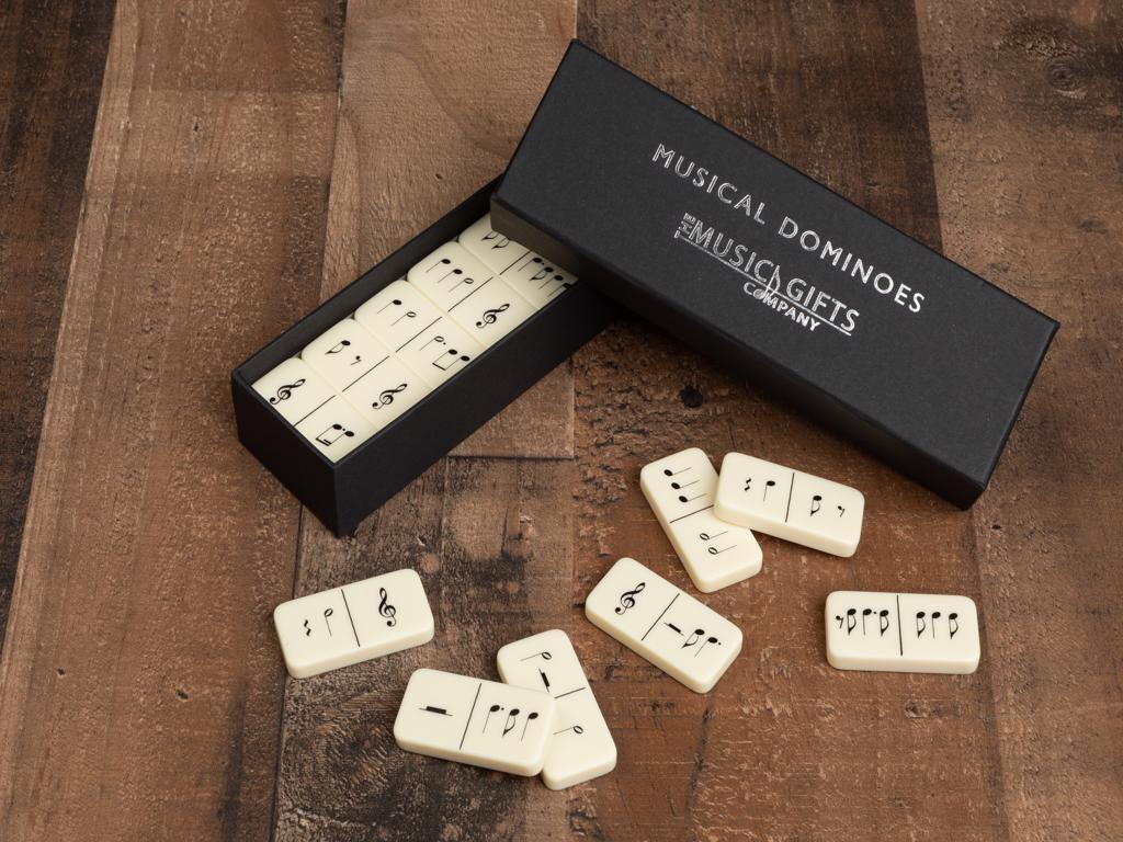 Enjoy a popular game while learning your musical notes with this unique domino set. Gift box included with full instructions. Weight 2 lb.